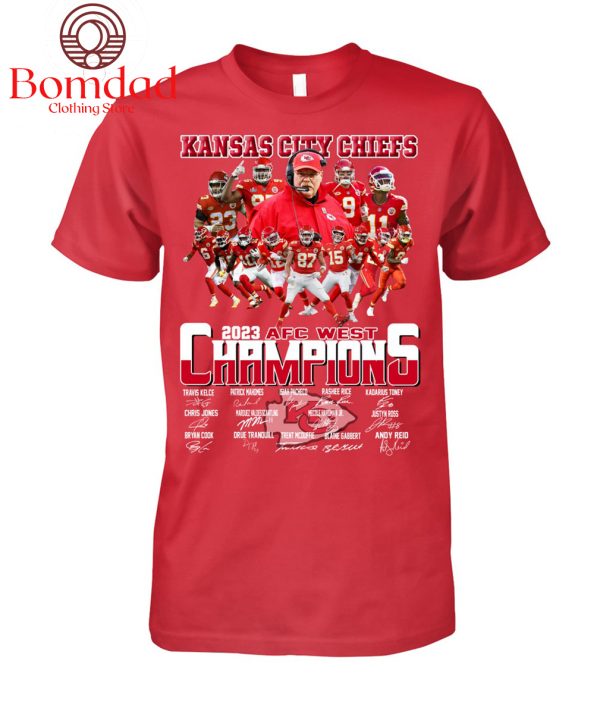 Kansas City Chiefs 2023 AFC West Champions T Shirt