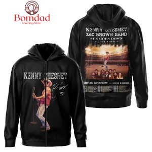 Kenny Chesney Zac Brown Band Sun Goes Down 2024 Tour Hoodie T Shirt