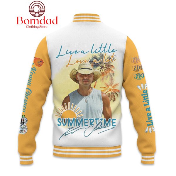 Kenny Chesney Live A Little Love A Lot Summer Time Personalized Baseball Jacket
