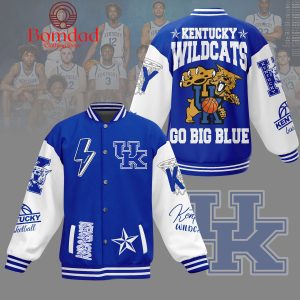 Kentucky Wildcats Go Big Blue Baseball Jacket