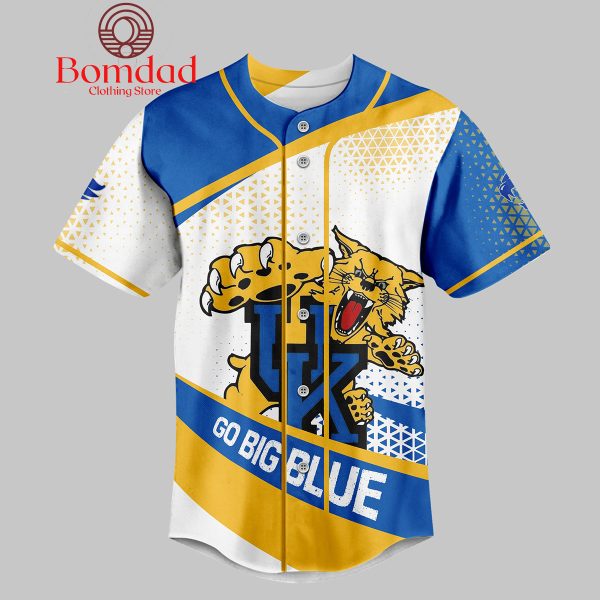 Kentucky Wildcats Go Big Blue Personalized Baseball Jersey