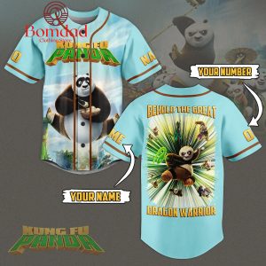 Kungfu Panda Behold The Great Dragon Warrior Personalized Baseball Jersey