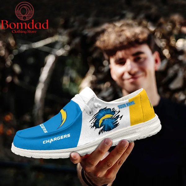 Los Angeles Chargers Personalized Sport Hey Dude Shoes