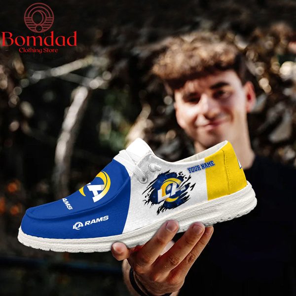 Los Angeles Rams Personalized Sport Hey Dude Shoes