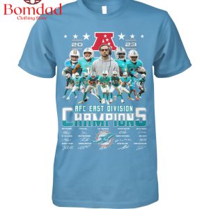 Miami Dolphins AFC East Division Champions 2023 T Shirt