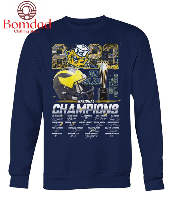 Michigan Wolverines 2023 National Champions Hail To The Victors T Shirt