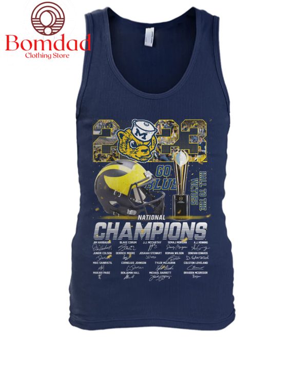 Michigan Wolverines 2023 National Champions Hail To The Victors T Shirt
