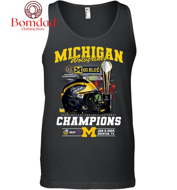Michigan Wolverines 2024 College Football National Champions Go Blue T Shirt