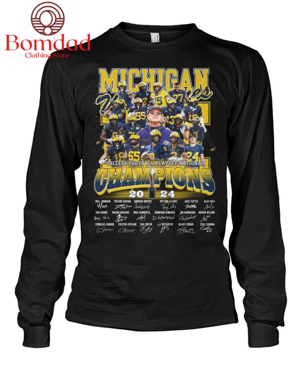 Michigan Wolverines College Football Playoff National Champions 2024 T Shirt