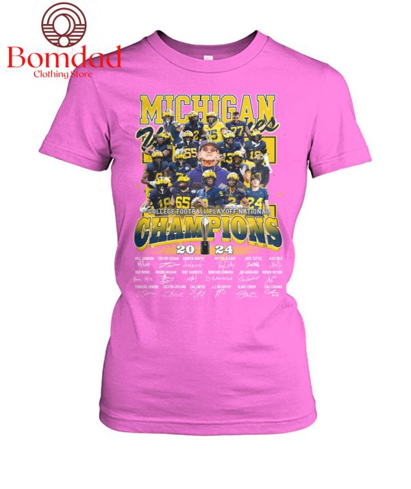 Michigan Wolverines College Football Playoff National Champions 2024 T Shirt