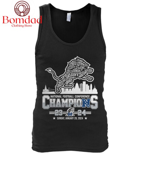 NFC Champions 2023 2024 Detroit Lions T Shirt