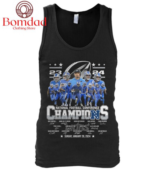 NFC Champions Detroit Lions January 28 2024 T Shirt