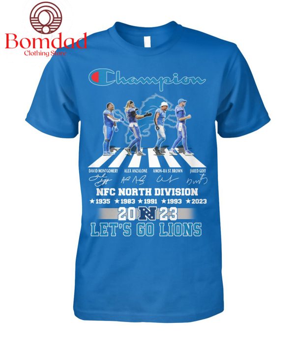 NFC North Division Detroit Lions Champion T Shirt