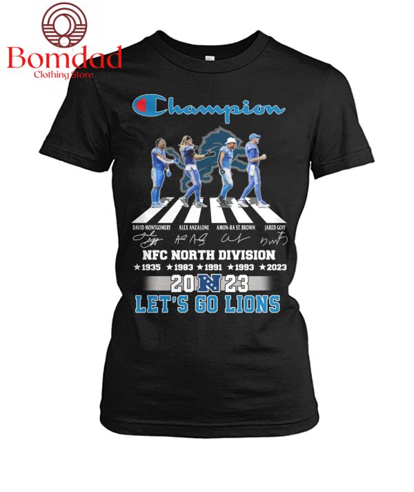 NFC North Division Detroit Lions Champion T Shirt