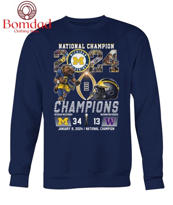 National Champion 2024 Michigan Wolverines Beat Washington Huskies T Shirt
