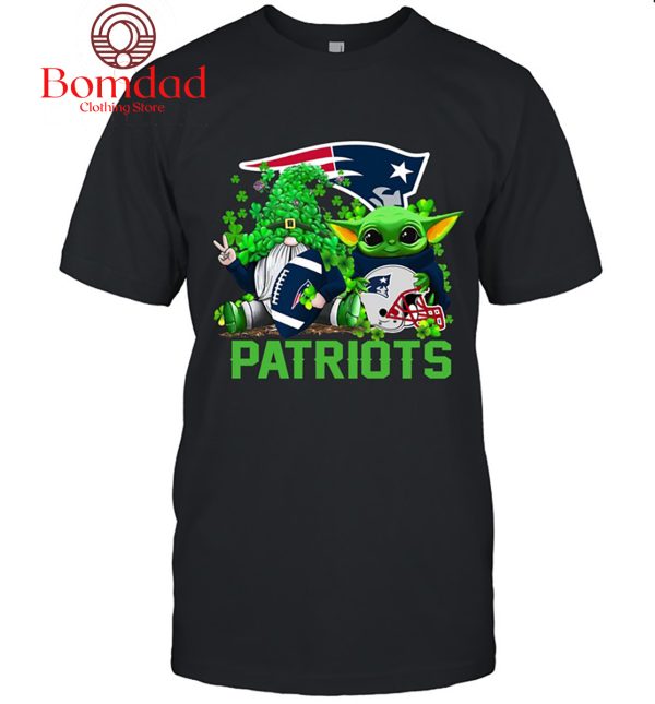 New England Patriots Baby Yoda Happy St.Patrick’s Day Shamrock T Shirt