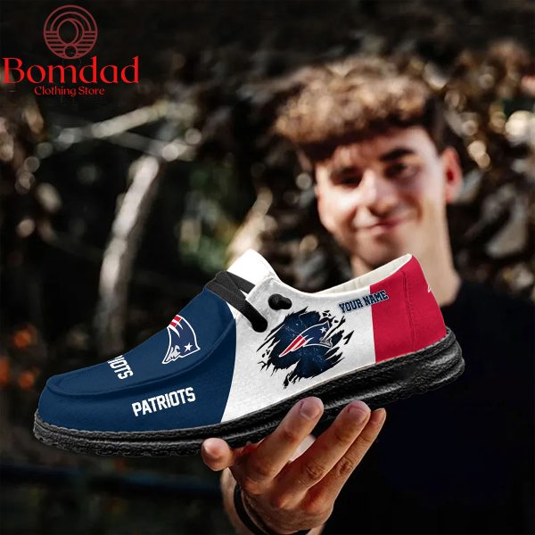 New England Patriots Personalized Sport Hey Dude Shoes