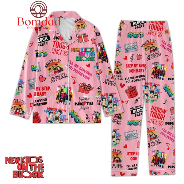 New Kids On The Block Welcome To The Block Party Pajamas Set