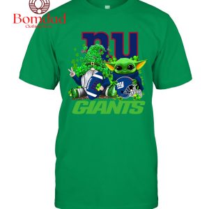 New York Giants Baby Yoda Happy St.Patrick’s Day Shamrock T Shirt