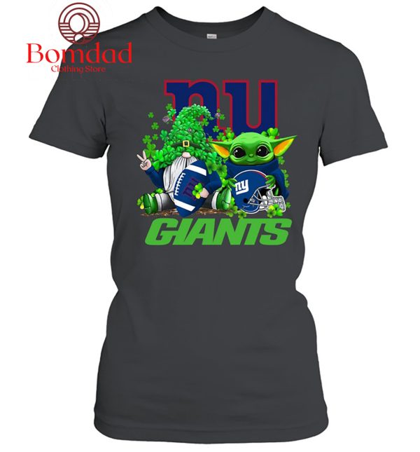 New York Giants Baby Yoda Happy St.Patrick’s Day Shamrock T Shirt