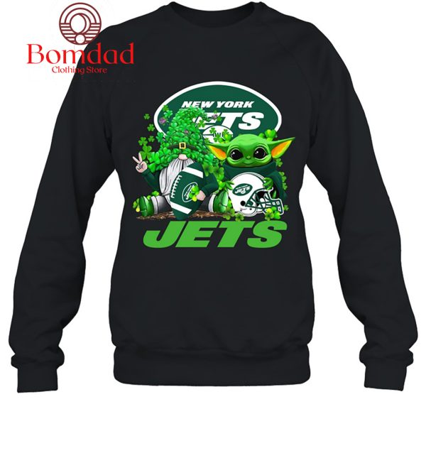 New York Jets Baby Yoda Happy St.Patrick’s Day Shamrock T Shirt