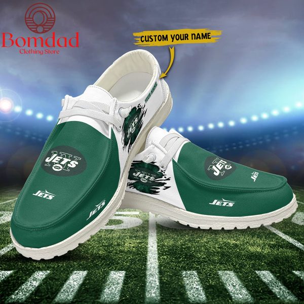 New York Jets Personalized Sport Hey Dude Shoes