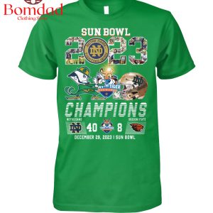 Notre Dame Fighting Irish Sun Bowl 2023 Champions T Shirt