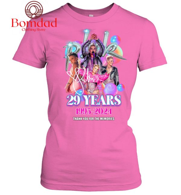 Pink 29 Years 1995 2024 Memories T Shirt