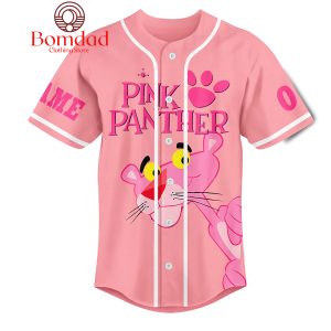 Pink Panther Just Relax And Think Pink Personalized Baseball Jersey