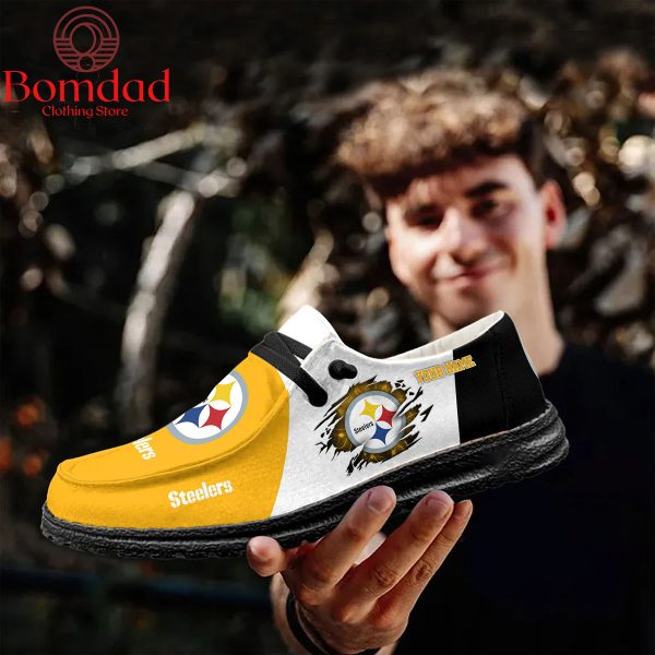 Pittsburgh Steelers Personalized Sport Hey Dude Shoes
