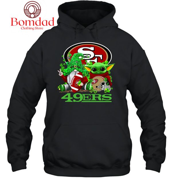 San Francisco 49ers Baby Yoda Happy St.Patrick’s Day Shamrock T Shirt