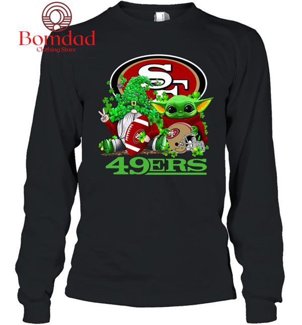 San Francisco 49ers Baby Yoda Happy St.Patrick’s Day Shamrock T Shirt