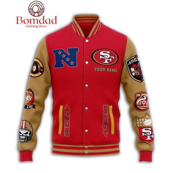 San Francisco 49ers NFC West Champions Personalized Baseball Jacket