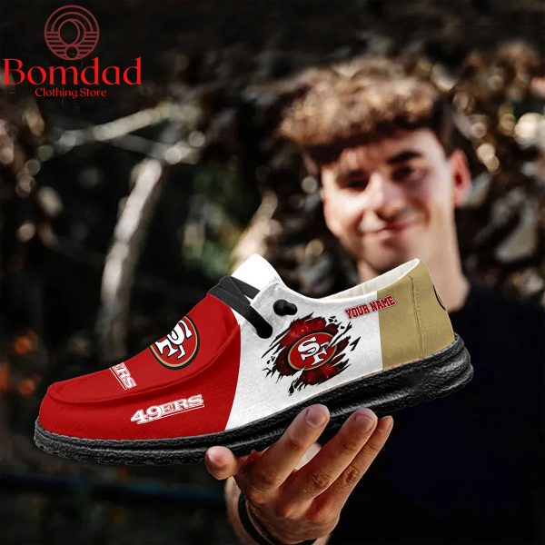 San Francisco 49ers Personalized Sport Hey Dude Shoes