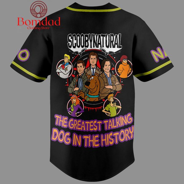 Scooby Natural The Greatest Talking Dog In The History Personalized Baseball Jersey