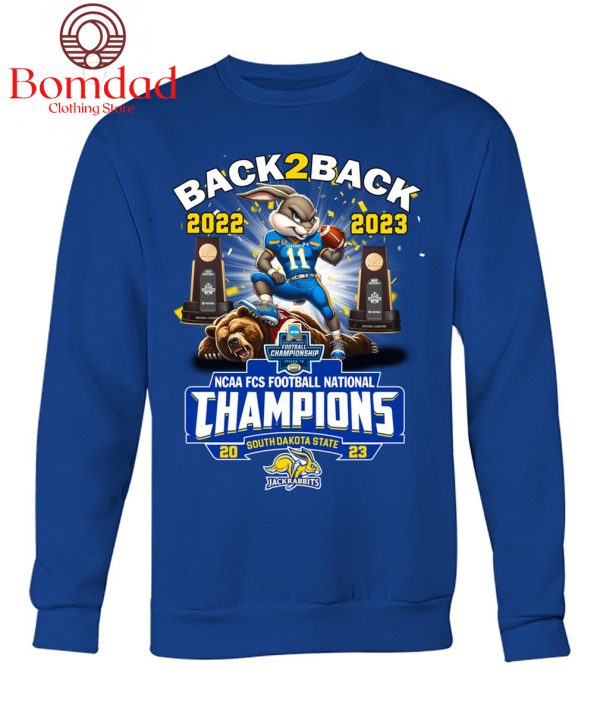 South Dakota State Jackrabbits Back 2 Back Champions 2022 2023 T Shirt
