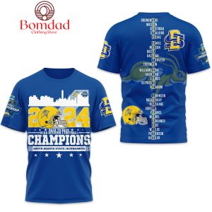 South Dakota State Jackrabbits Back To Back NCAA Division Football Champions 2024 T Shirt