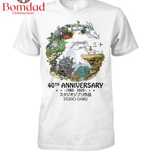 Studio Ghibli 40th Anniversary 1985 2025 T Shirt