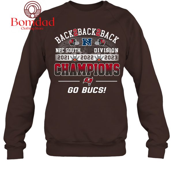 Tampa Bay Buccaneers Back 2 Back 2 Back NFC Champions T Shirt