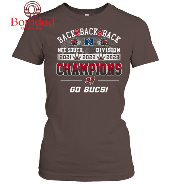 Tampa Bay Buccaneers Back 2 Back 2 Back NFC Champions T Shirt