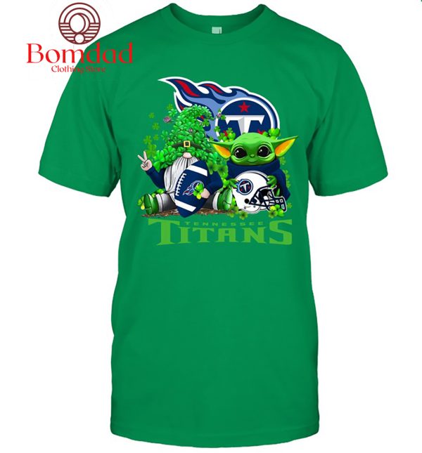Tennessee Titans Baby Yoda Happy St.Patrick’s Day Shamrock T Shirt