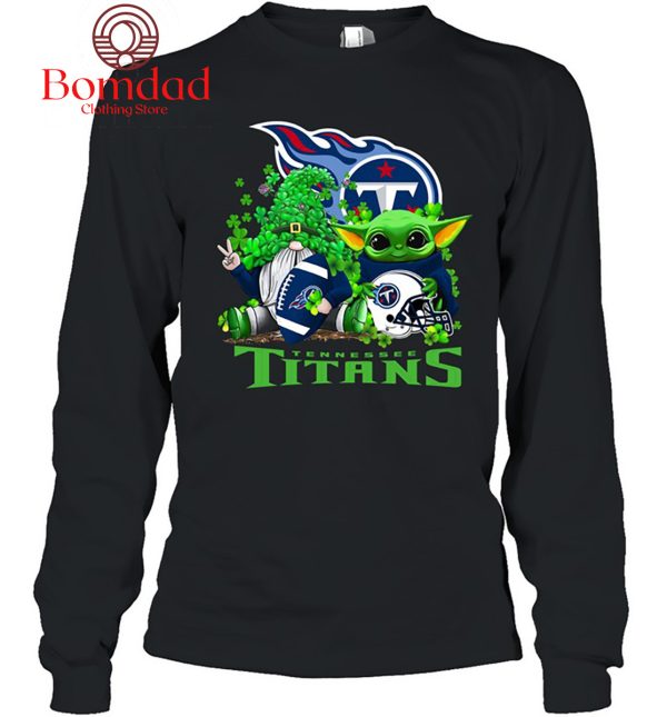 Tennessee Titans Baby Yoda Happy St.Patrick’s Day Shamrock T Shirt