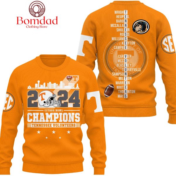 Tennessee Volunteers Champions Citrus Bowl 2024 Hoodie T Shirt
