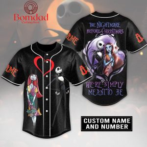 The Nightmare Before Christmas We’re Simply Me Ant To Be Personalized Baseball Jersey
