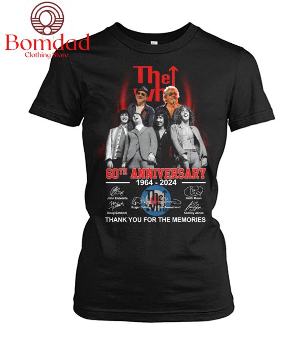 The Who 60th Anniversary 1964 2024 Memories T Shirt