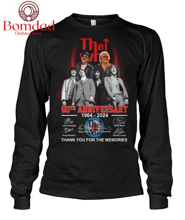 The Who 60th Anniversary 1964 2024 Memories T Shirt