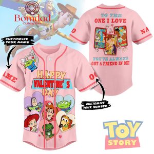 Toy Story Happy Valentine’s Day To The One I Love Personalized Baseball Jersey