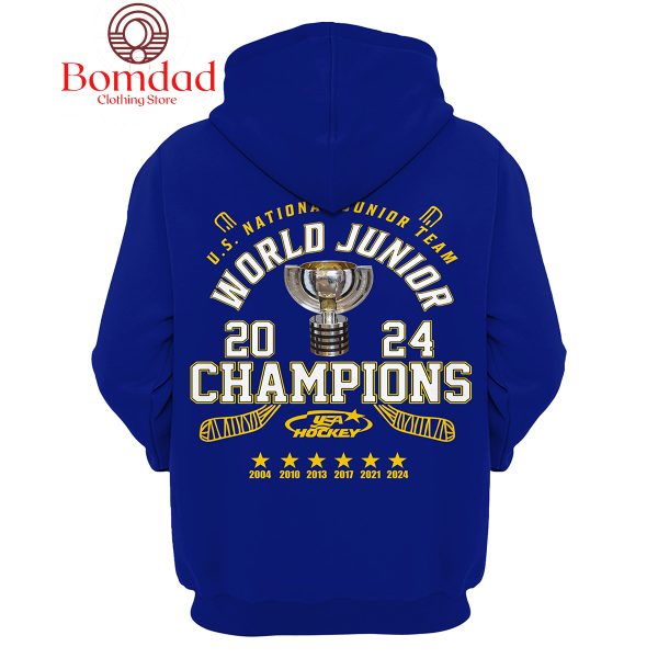 US National Junior Team World Junior Champions 2024 Hockey Hoodie T Shirt