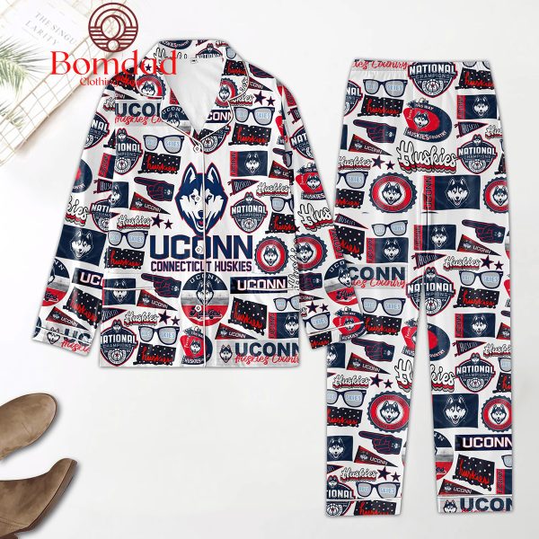 Uconn Connecticut Huskies National Champions Pajamas Set