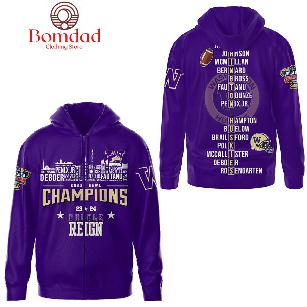 Washington Huskies Purple Reign Sugar Bowl Champions Hoodie T Shirt